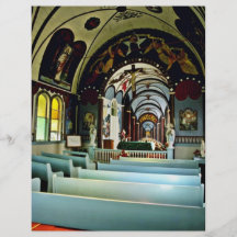 La estrella del "" del mar pintó la iglesia del "" tarjetas informativas