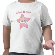 La estrella rosada es invitación nacida camiseta