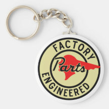 La fábrica de Pontiac del vintage parte la muestra Llaveros Personalizados