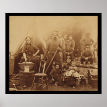 La familia y los soldados acercan a Washington, DC Poster