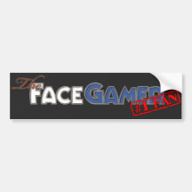 La fan de Facegamer #1 Pegatina De Parachoque
