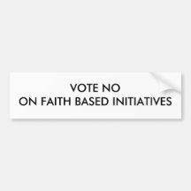LA FE DEL MEDIODÍA DEL VOTO BASÓ INICIATIVAS ETIQUETA DE PARACHOQUE