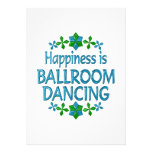 La felicidad es baile de salón de baile invitacion personal 