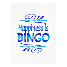 La felicidad es BINGO Invitacion Personal