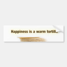 La felicidad es una tortilla etiqueta de parachoque