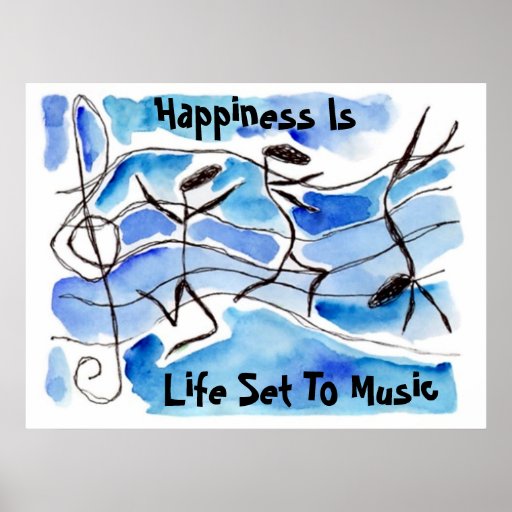 La "felicidad es vida fijada las notas felices del impresiones