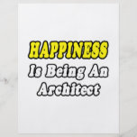 La felicidad está siendo arquitecto tarjetones