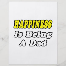 La felicidad está siendo un papá tarjeta publicitaria