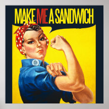 La feminista me hace un bocadillo poster