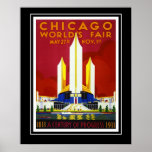 La feria de mundo de Chicago del poster del viaje 