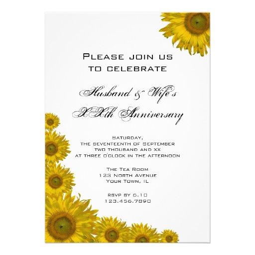 La fiesta de aniversario del boda del borde del gi invitacion personalizada