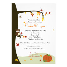 La fiesta de bienvenida al bebé de Halloween 5x7 d Invitación