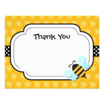 La fiesta de cumpleaños de la abeja le agradece ca invitaciones personales 