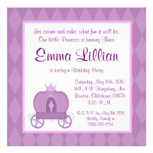 la fiesta de cumpleaños de la princesa invita a pú comunicado personalizado