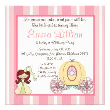 la fiesta de cumpleaños de la princesa invita a ro comunicados personalizados