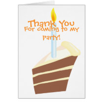La fiesta de cumpleaños de la torta le agradece la tarjetas