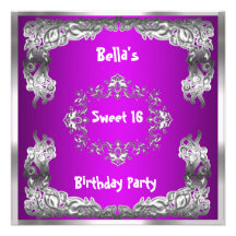 La fiesta de cumpleaños de las rosas fuertes del e invitación