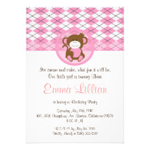 la fiesta de cumpleaños del mono invita a rosa lin comunicado personalizado