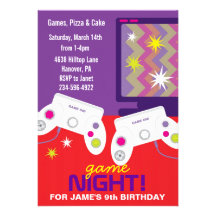 La fiesta de cumpleaños del videojuego de los much invitaciones personales 