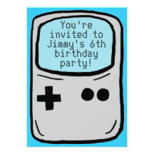 La fiesta de cumpleaños del videojugador del mucha comunicado personalizado