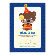 LA FIESTA DE CUMPLEAÑOS INVITA:: teddybear + lolli Anuncios Personalizados
