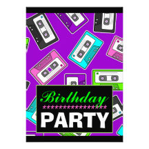 La fiesta de cumpleaños temática retra de Mixtape  Anuncios