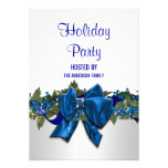 La fiesta de Navidad de plata azul PERSONALIZA Comunicados