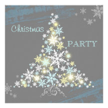 La fiesta de Navidad maravillosa del árbol de los  Invitacion Personal