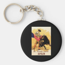 La fiesta De Toros In España Llavero