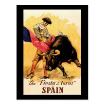 La fiesta De Toros In España Postales