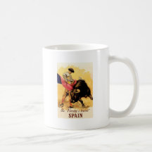 La fiesta De Toros In España Taza De Café
