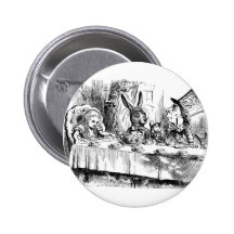 La fiesta del té del sombrerero enojado pins