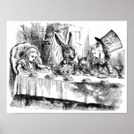 La fiesta del té del sombrerero enojado poster