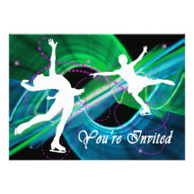 La figura Bedazzled patinaje de hielo de los patin Comunicado Personalizado