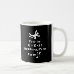 la física - es la desaceleración súbita que mata taza de café