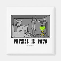 La física es Phun (diversión) (el gato de Schrödin Iman Para Frigorífico