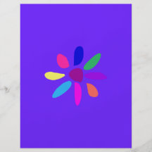 La flor más simple tarjetón