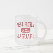 La Florida del oeste - jaguares - alta - Pensacola Tazas De Café