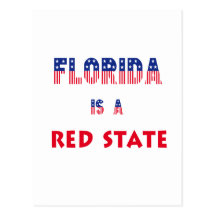 La Florida es un estado rojo Tarjetas Postales