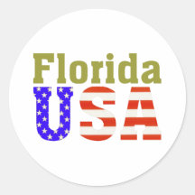 ¡La Florida los E.E.U.U.! Etiquetas Redondas