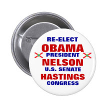 La Florida para Obama Nelson Hastings Pins