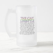 La forma de vida gay taza