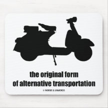 la forma original de transporte alternativo tapetes de ratones