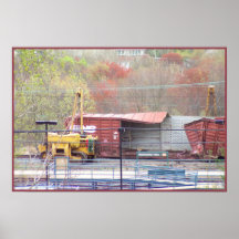 La foto 2 CSX del descarrilamiento del ferrocarril Posters