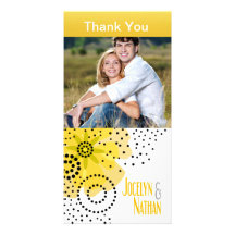 La foto de las amapolas de la pimienta le agradece tarjetas fotográficas personalizadas