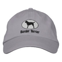 La frontera Terrier oval bordó el gorra Gorra De Béisbol