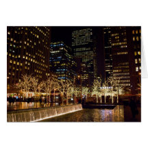 La fuente enciende New York City Felicitación