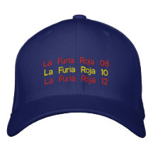 La Furia Roja 12 de Furia Roja 10 del La de Furia  Gorra De Béisbol Bordada