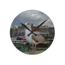 La gaviota de Padstow, Padstow, Cornualles, Reino  Relojes De Pared