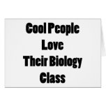 La gente fresca ama su clase de Biología Tarjeta